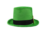 Deluxe Velveteen St. Patrick's Day Leprechaun Top Hat With Buckle Adult Costume