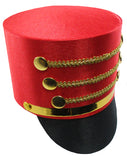 Adult Drummer Boy Toy Soldier Hat Shoulder Epaulettes Costume Accessory