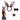 Costume Accessory Set Bunny Rabbit Ears, Nose and Tail, Brown, One Size