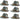 German Alpine Oktoberfest Hat with Faux Feather, (Pack of 6), Gray, One Size
