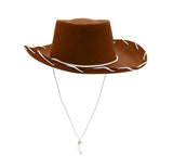 Nicky Bigs Novelties Adult Western Sheriff Costume Hat 1950's Style Adults Ranch Hat Men Women Cowgirl Cowboy Hats One Size