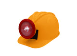 Adult Plastic Yellow Miner Helmet With Light Construction Hard Hat Costume Prop