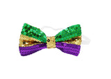 Mardi Gras Sequin Jazz Bow Tie Bowtie Parade Dancer Costume Accessory