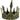 Costume Accessory Dark Queen King Crown, Gold, One Size
