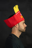 Adult French Fries Food Hat Novelty French Fry Party Halloween Costume Accessory