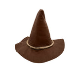 Child Scarecrow Hat Deluxe Felt Oktoberfest Wizard Witch Hillbilly Hat Costume