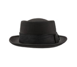 Adult Pork Pie Porkpie Top Hat Felt Casual Boater Gangster Cap Costume Accessory