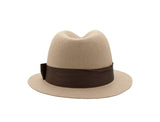 Adult Mens Tan Felt Fedora Inspector Detective Hat Roaring Gangster Costume Cap