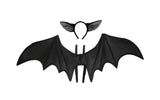 Nicky Bigs Novelties Unisex Costume Bat Wings and Ears Headband, Black, One Size