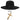 Adult Felt Plague Doctor Hat Padre Priest Spanish Amish Costume Accessory Set