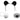Unisex Panda Bear Ears Headband and Tail Costume Set, Black/White, One Size
