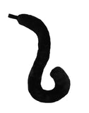 Oversized Long Black Kitty Cat Mouse Tail Bendable Cosplay Costume Accessory