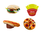 4pc Oversized Food Vendor Hats Burger Hotdog Fries Pizza Costume Accessory Set