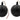 Plastic Black Fake Round Cartoon Bomb Prop Pretend Halloween Costume Accessory