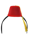 Costume Accessory Mini Fez Hat Headband, Red, One Size