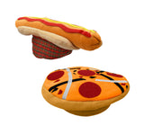 Adult Oversized Hotdog and Pizza Hat Set Food Vendor Funny Costume Accessory