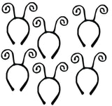 Nicky Bigs Novelties Velvet Bug Antenna Headband Costume Accessory, (Pack of 6), Black, One Size