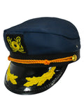 Adult Captain's Yacht Sailors Hat - Boating Snapback Adjustable Sea Admiral Cap Navy Costume Accessory