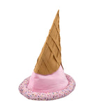 Adult Ice Cream Party Hat Parlor Novelty Food Vendor Ice Cream Cone Hat Costume