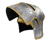 Nicky Bigs Novelties Child Boys Medieval Knight Helmet Costume - Templar Crusader Headwear Accessory With Folding Face Mask