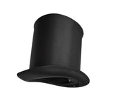 Adult Extra Tall Black Top Hat Satin Victorian Cap Halloween Costume Accessory