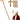 Unisex-Adult 54" Gold Saint Cross 5pc Priest Staff Pope Bishop Cosplay Costume Accessory Prop
