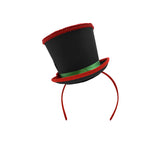 Mini Snowman Caroler Top Hat Headband Christmas Mistletoe Holly Berries Costume