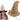 Adult Scarecrow Hat Pointed Cap Unisex Burlap Halloween Costume Accessory