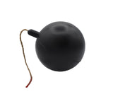 Plastic Black Fake Round Cartoon Bomb Prop Pretend Halloween Costume Accessory