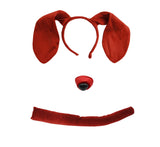 Unisex-Adult Puppy Dog Ears Headband Nose and Tail Costume Accessory Kit