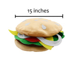 Adult Oversized Silly Hamburger Cheeseburger Novelty Burger Hat Food Costume Accessory