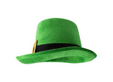 Deluxe Velveteen St. Patrick's Day Leprechaun Top Hat With Buckle Adult Costume