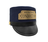 Child Deluxe Navy Conductor Hat Navy Blue Pretend Costume Accessory Prop