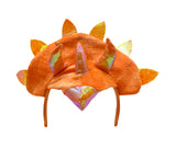 Adult Triceratops Dragon 3 Horn Dinosaur Headband Tail Costume Accessory Set