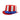 Mens Uncle Sam Top Hat Red White Blue Patriotic July 4th Costume Accessory Prop
