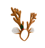 Womens Light Up Rudolph Nose Reindeer Antler Ears Headband Costume Accessory Set