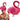 Swimming Velveteen Flamingo Hat, Pink, One Size