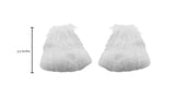 Adult Easter Bunny Feet Slippers White Furry Fuzzy Rabbit Foot Costume Accessory