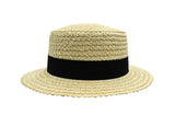 Nicky Bigs Novelties Adult Straw Panama Boater Skimmer Hat Gatsby Roaring Barbershop Quartet Amish Hats Costume Accessory