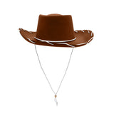 Nicky Bigs Novelties Adult Western Sheriff Costume Hat 1950's Style Adults Ranch Hat Men Women Cowgirl Cowboy Hats One Size