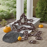 Jumbo Plastic Fake Rusty Chain Link Prop Halloween Haunted House Decor