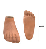 Adult Oversized Giant Jumbo Funny Bare Feet Caveman Halloween Costume Accessory