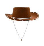 Kids 1950's Cowboy Hat Toddler Cowgirl Hats Western Birthday Party Halloween Dress Up Costume