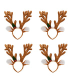 Reindeer Antlers Holiday Headband Deer Horns Ears Christmas Costume Headpiece