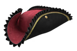 Deluxe Tricorn Tricorner Pirate Hat Buccaneers Cap Halloween Costume Accessory