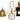 Nicky Bigs Novelties Deluxe Viking Helmet & Giant Clock Necklace Costume Set Gold Horned Viking Hat Accessory 90s Rapper Party Halloween Costume