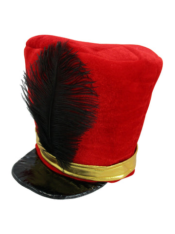 Adult Toy Soldier Hat Drum Majorette Christmas Nutcracker Costume Accessory Prop