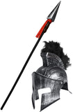 Medieval Knight Greek Spartan Helmet And Spear Prop Roman Gladiator Costume Warrior Accessories