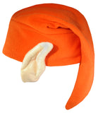 Nicky Bigs Novelties Unisex Elf Hat with Ears Gnome Cap Dwarf Costume Accessory, Orange, One Size