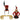 Mini Ringmaster Hat And Black Shoulder Epaulettes Gold Fringe Costume Accessory